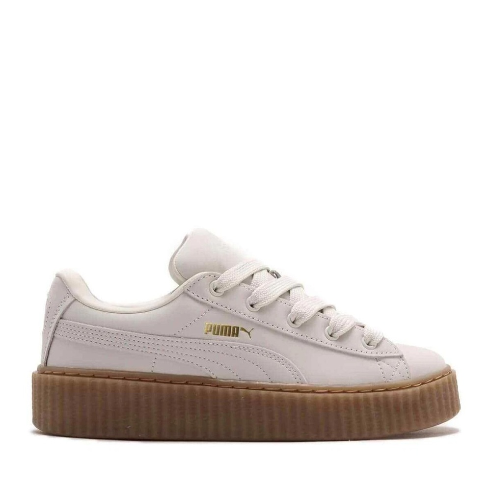 Fenty Puma Creeper Phatty Nubuck Warm White Puma Gold Gum Women’s Size 8.5 - Picture 3 of 12